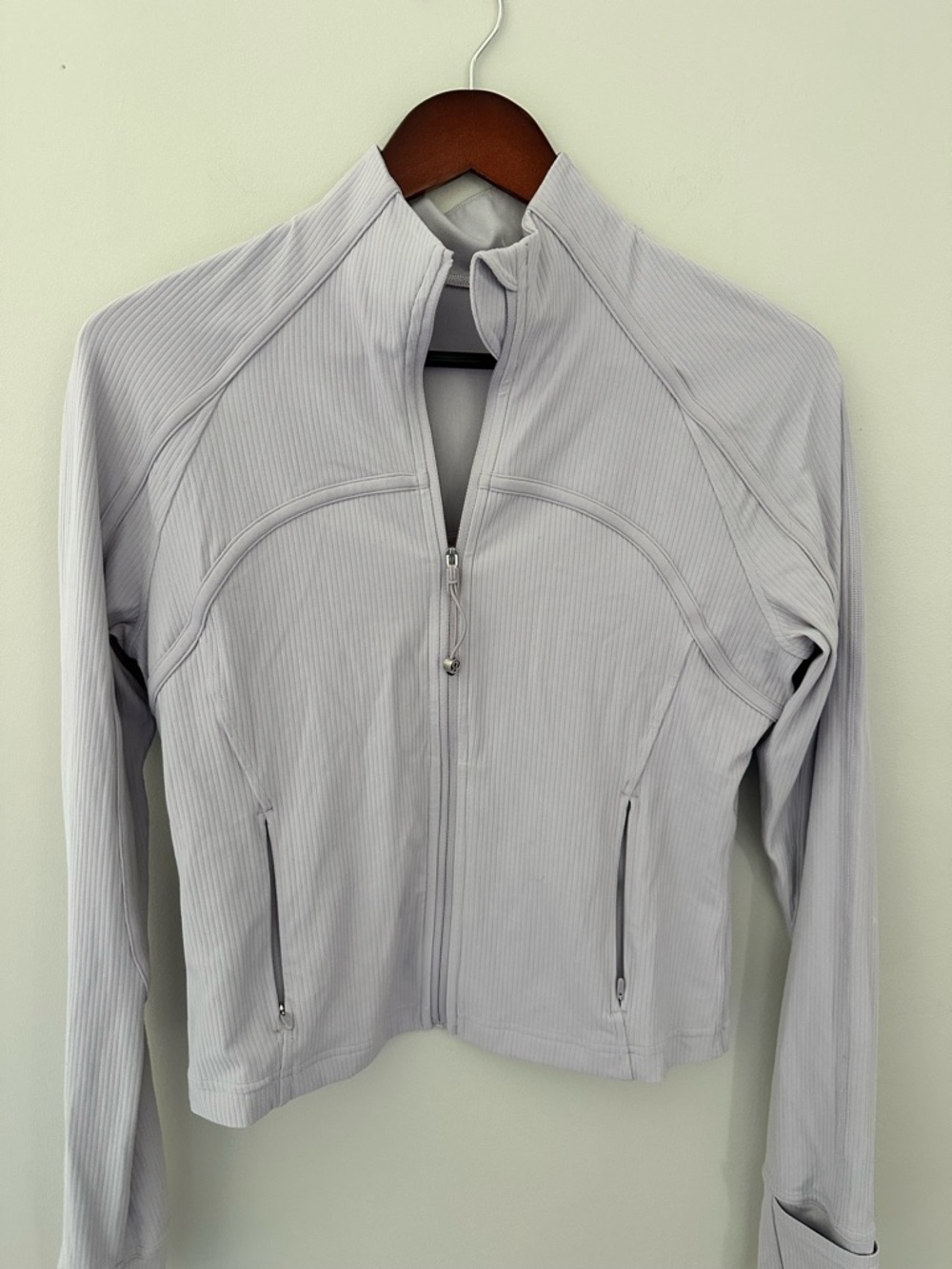 Lululemon Light/Dusty Purple Ribbed Define Jacket SZ 10